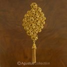 Brooch Genuine 24K Gold Vermeil over Sterling SILVER 23.65 g ~ Handmade