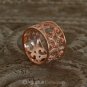 RING Genuine 18K Rose Gold over Sterling SILVER 5.10g US size 6 ~ Handmade
