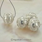 925 Sterling SILVER Bali Granulation 16 mm BEAD 4.0 g