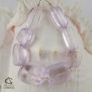 Pink Afghan KUNZITE Tumbled Crystal BEAD STRAND 5.27"