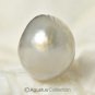 Half SOUTH SEA PEARL 13.7 mm Silvery Baroque Maluku Island Indonesia 2.74 g