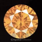 0.04 cts Round Natural loose Orange Diamond 2.17 mm VS2 Clarity Brilliant Cut