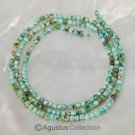 African Multi-Color TURQUOISE 15.7” Strand 2.4mm Round Gemstone BEADS 17 ct