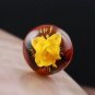 Baltic AMBER Rose Art Carving Genuine Gemstone Cabochon for setting 1.70 ct