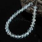 Sky Blue TOPAZ 6.06 inch Strand Faceted Round Natural Gemstone BEADS 43 ct