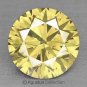0.04 cts Round Natural loose Light Yellow Diamond 2.15 mm VS2 Clarity Brilliant