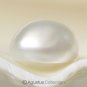 SOUTH SEA PEARL KESHI 8.97 mm Button Silvery Cream Indonesia 0.72 g un-drilled