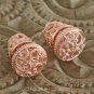 Stud EARRINGS Genuine 18K Rose Gold over Sterling SILVER 20.85 g ~ Handmade