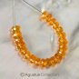 MANDARIN Orange Spessartite GARNET 1.9 inch Strand Facet Rondelle BEADS 7.25 ct