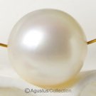 SOUTH SEA PEARL 11.7 mm AAA Oval Cream White RAJA AMPAT Indonesia drilled 2.17 g
