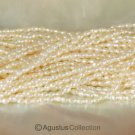 FRESHWATER PEARLS 15.7 inch Strand 4 mm Lustrous Cream White OVAL China 4.0 g