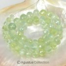Green PREHNITE 18.1 inch Strand Faceted Round Gemstone BEADS 325.1 ct