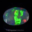2.15 cts Black WELO OPAL Multicolor Ethiopia Oval Facet-cut Natural Gemstone