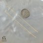 HEAD-PIN Findings Pair 925 SILVER 3.14inch Gold-Plated on Sterling Silver 0.47g