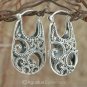 Creole EARRINGS Genuine Sterling SILVER 12.10 g ~ Handmade in Bali