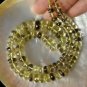 HUGE Bi-Color LEMON QUARTZ 15.74" Strand Faceted Rondelle Gemstone BEADS 197.1ct