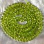 Arizona Green PERIDOT BEADS 16.53" Strand Faceted Very Fine Gemstone 134+ct