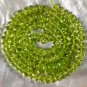 Arizona Green PERIDOT BEADS 16.53" Strand Faceted Very Fine Gemstone 134+ct