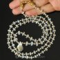 Necklace MOONSTONE BEADS, Akoya KESHI Pearls & 24K Gold Vermeil on 925 SILVER