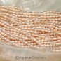 FRESHWATER PEARLS 15.7 inch Strand 4 mm Lustrous Pinkish OVAL China 5 g