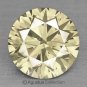 0.06 cts Round Natural loose Yellowish Diamond 2.47 mm VS2 Clarity Brilliant Cut