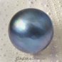 MABE PEARL Lustrous Iridescent Blue Cultured in Sumbawa Indonesia 15.03 mm