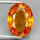 0.40 cts Rich Orange SAPPHIRE Oval Facet-cut Natural Gemstone Sri Lanka Ceylon