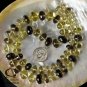 HUGE Bi-Color LEMON QUARTZ 19.09" Strand Faceted Rondelle Gemstone BEADS 332.35