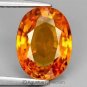 0.54 cts Orange SAPPHIRE Oval Facet-cut Natural Gemstone Sri Lanka Ceylon