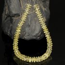 7.75" Yellow LEMON QUARTZ Strand Faceted Rondelle Disc Gemstone BEADS 64.6 ct