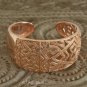 Cuff Bracelet Genuine 18K Rose Gold over Sterling SILVER 30.75 g ~ Handmade