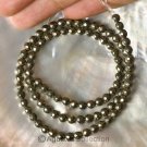 Natural PYRITE 15.74" Strand 4.3+ mm Faceted Round GEMSTONE BEADS 16+ g