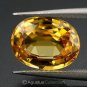 0.55 cts Yellow SAPPHIRE Oval Facet-cut Natural Gemstone Sri Lanka Ceylon