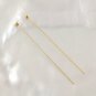 24K Gold Vermeil on 925 SILVER HEAD-PIN Findings Pair 3-Micron Gold-Plated 1.5"