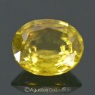 1.37 cts TITANITE SPHENE Green Yellow Oval Facet-Cut VVS Natural Gemstone Russia