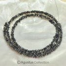 Natural Drusy Nugget DIAMOND Beads 15" Strand Grayish Black Gemstone 21.35 ct