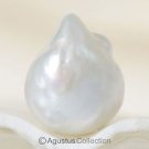 SOUTH SEA PEARL Silvery Cream 12.14 mm Baroque Indonesia 1.67 g un-drilled
