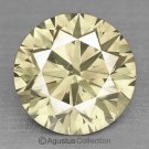 0.06 cts Round Natural loose Yellowish Diamond 2.35 mm VS2 Clarity Brilliant Cut