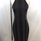 LAUNDRY SHELLI SEGAL BROWN/ BLACK SNAKE PRINT HALTER DRESS SIZE 6