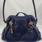 Chloé Paraty Bleu suit (Blue) Python & Leather Satchel Bag Shoulder bag Handbag