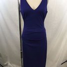 NICOLE MILLER COLLECTION NAVY RUCHED TANK DRESS SIZE 4