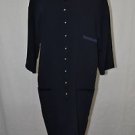 VINTAGE DARK BLUE GIANNI VERSACE DRESS SILVER BUTTONS Size 10US/40EUC