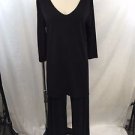 CLARA SUN WOO BLACK JERSEY 3 PIECE TOP/ PANTS SIZE M/ CROP PANTS SIZE S