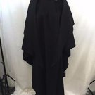 YEOHLEE VINTAGE NEW YORK BLACK WOOL HOODED CAPE ONE SIZE