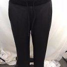 MINK PINK BLACK FAUX LEATHER DRAWSTRING DARKEST DAWN TRACK PANT SIZE M