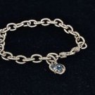 JUDITH RIPKA 925 STERLING SILVER CHAIN PURPLE GEMSTONE BRACELET