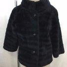 STYLED BY WINTER VINTAGE BLACK FAUX FUR JACKET SIZE SMAL