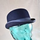 DERBY NAVY EQUESTRIAN  RIDING HAT W/ FEATHER DETAIL SIZE 6 3/4