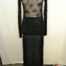JEAN PAUL GAULTIER MAILLE FEMME BLACK SHEER TOP/ LONG SKIRT SET SIZE SMALL