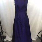 ANTHONY VASK VINTAGE PURPLE TAFFETA BOW BACK SLEEVELESS GOWN SIZE 6